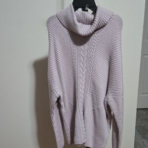 Guess Light Purple Cowl Neck Sweater
